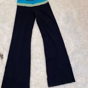Black Lululemon flare pants